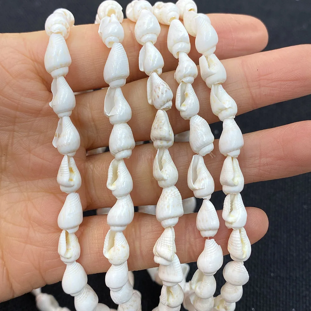 Natural Conch White Snail Shell Necklace Loose Beads for Jewelry Making DIY Charms Anklet Bracelet Earrings Fashion Accessories image 5
