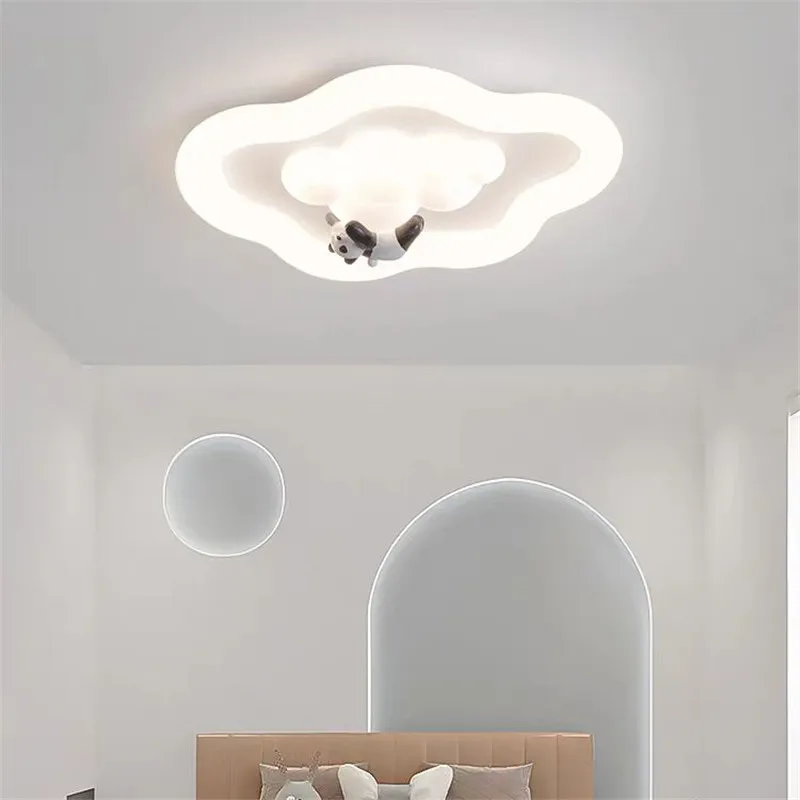 Cute white Cloud ceiling Light LED Animal lamp for Children's Room Baby Room Modern Cream Nursery roomBoy Girl Bedroom lamp