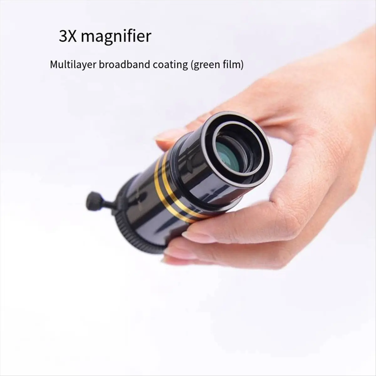 DT38 1.25-Inch 3x Telescope Extender 31.7mm 3x Barlow Optical Lens Metal Astronomical Telescope Accessories