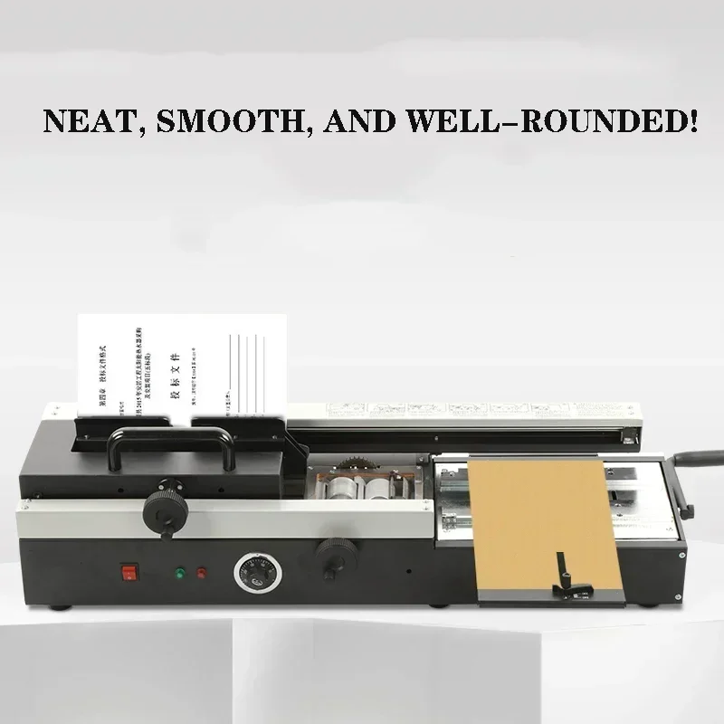 460AC A4 Hot Melt Adhesive Machine Accounting File Tender Document Cover Book Binding Machine Manual Wireless Binding Machine