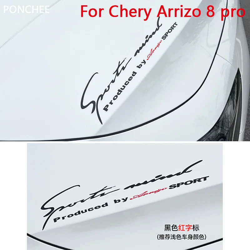 

Lamp Eyebrow Sticker for Chery Arrizo 8 Headlight Decorative The Front Hood Decal Sticker Automobile Modification Supplies