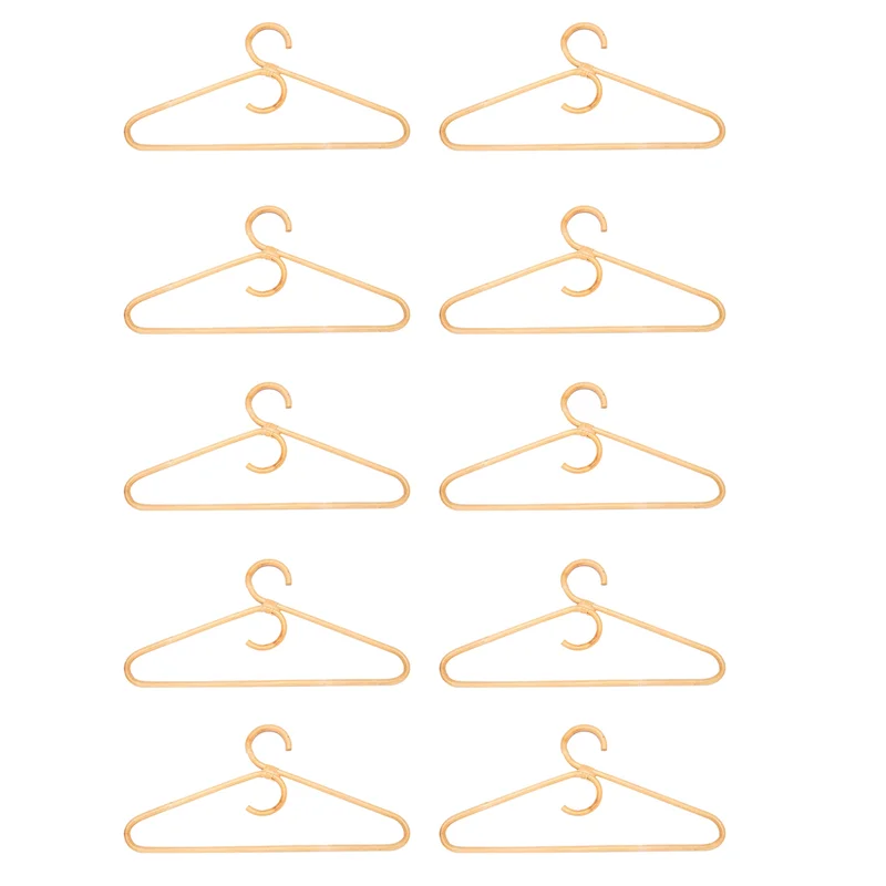 

ABPQ-Rattan Clothes Hanger Style,Garments Organizer,Rack Adult Hanger,Room Decoration Hanger For Your Clothes.10 Pcs