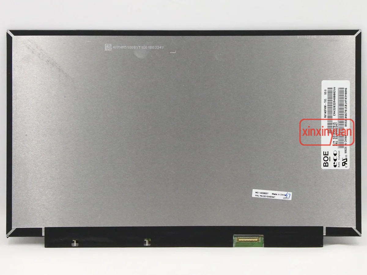 Pantalla táctil LCD de 14,0 pulgadas para portátil, NV140FHM-T05 compatible con B140HAK02.6, B140HAK02.3, para Lenovo ThinkPad X1 Carbon 8th 7th 6th Gen, 40pin eDP