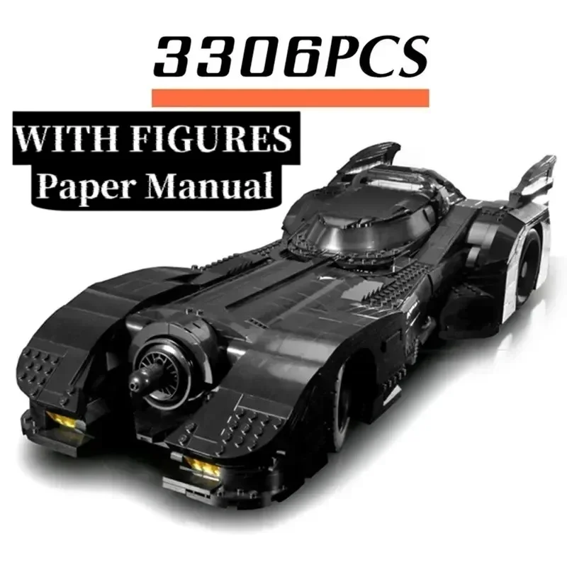 

Новинка 2025 года, модель суперкара из известного фильма, катящийся 1989 года, Бэтмобиль 76139, детские строительные блоки, игрушка для мальчика, Рождественский подарок