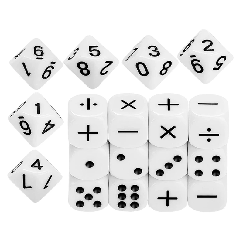 Symbol Dices Mathematical Operation Assistant Props Sculpture Educational Dices