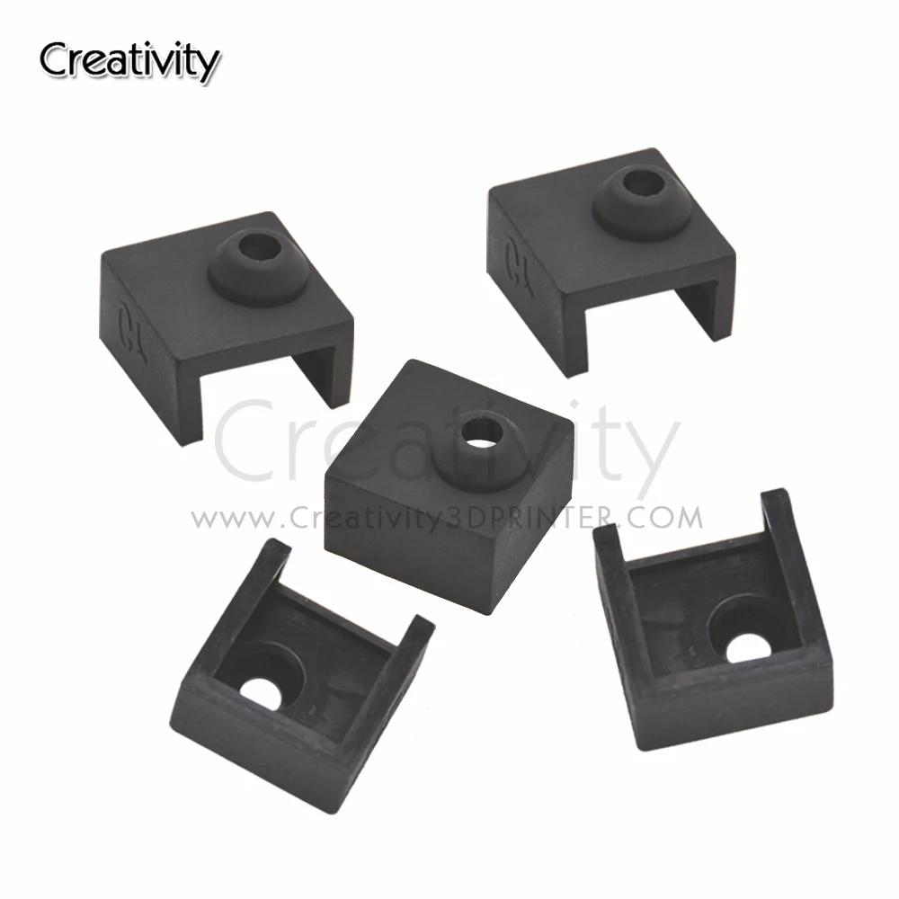 

3/5/10PCS MK8 Silicone Sock For Aluminum Block MK7/MK8 /MK9 Silicone Case Sleeve 3D Printer Ender-3 CR-10S Hotend Heater