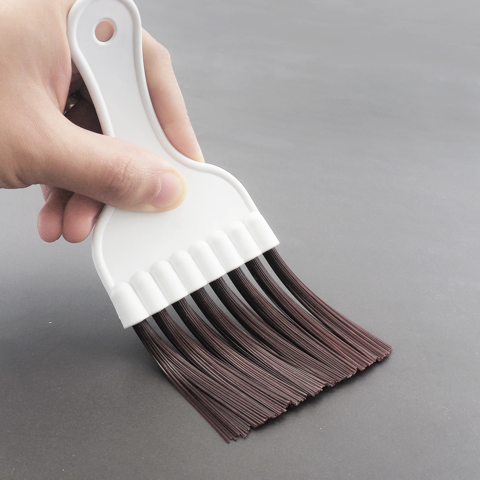 Spazzole per la pulizia delle pinne da 2 pezzi Spazzola per la pulizia del raddrizzatore delle pinne del condensatore riutilizzabile comoda con detergente