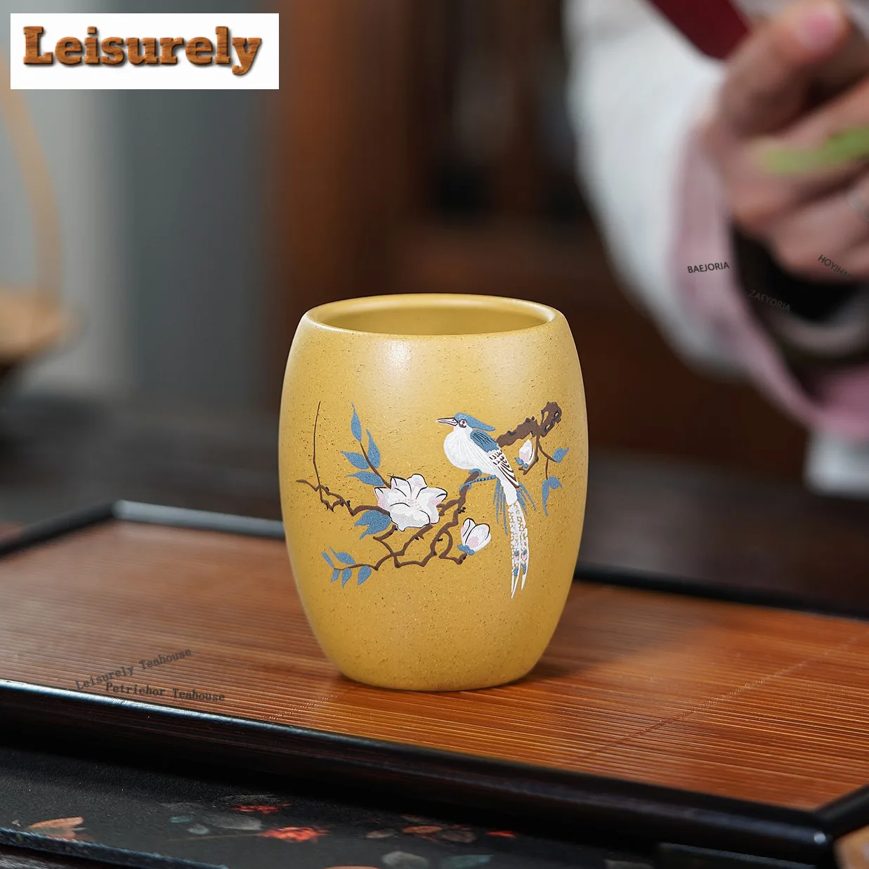 180ml Yixing Purple Clay Bird Fun Teacup Boutique Tea Bowl Jug Tea-tasting Smelling Cup Chazhan Master Cups Teaware Decoration