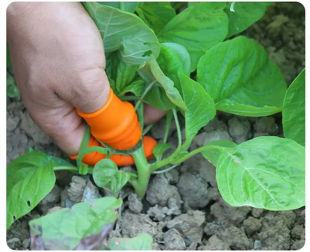 Silicone Thumb Harvest Knife Set 5