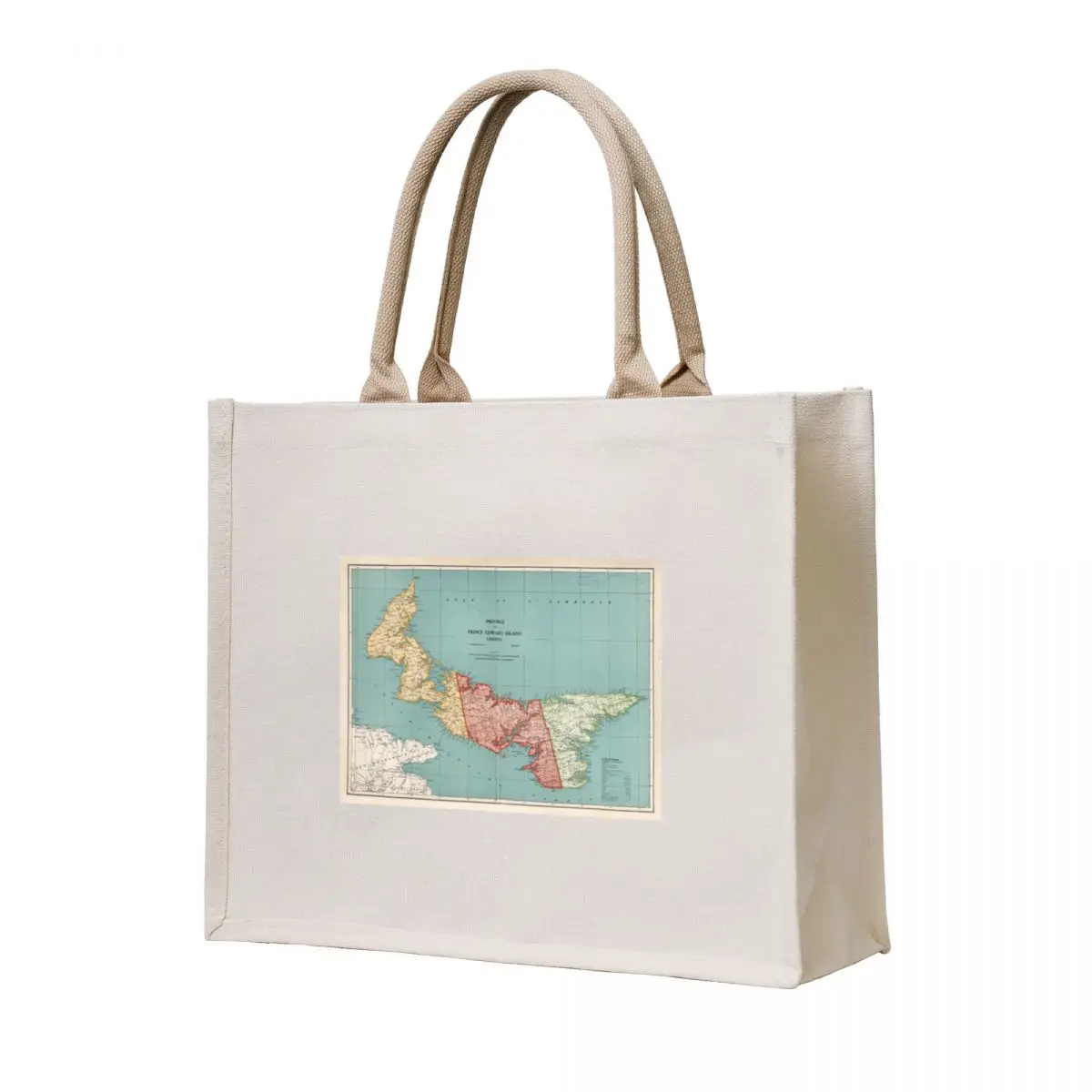 

Old Prince Edward Island Map (1925) Vintage Garden of the Gulf Canada Atlas Tote Bag bags for women Women's bag