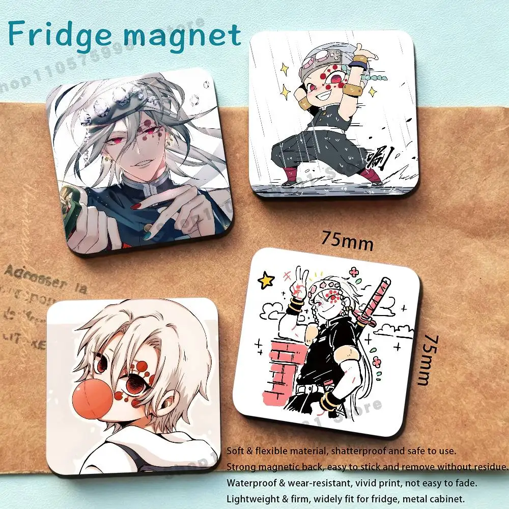 Anime Cute T-Tengen Uzui Fridge Magnetic Magnet PVC Memorial Decor for Family Friends Students Adults