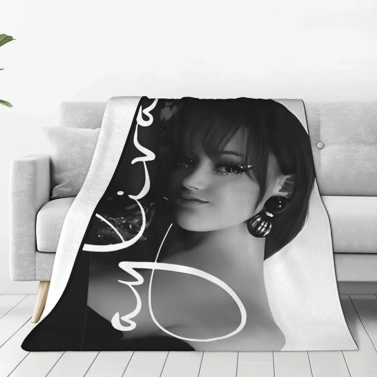 Ayliva Cool Singer Pop Music Coperta Coperta morbida di qualità Primavera Ragazzo Ragazza Divano Sedia Divano letto Street Trend Copriletto