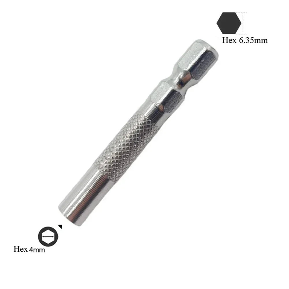 Adaptateur d'embout d'insertion à tige hexagonale, douille de tournevis électrique, support magnétique, adaptateur de micro embout, 45mm, 1/4 ", 6, 35mm, 4mm, 2 pièces