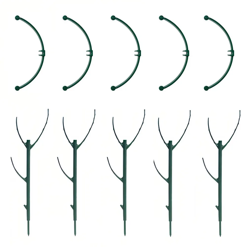 Plastic Plant Support Pile Flower Pot Trellis Expandable Height Climbing Vine Stake Prevent Tipping Over Detachable