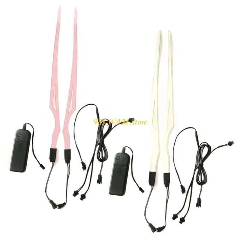 

68UF Motorcycle Night Riding Equipment Flashing Light Stripe Helmet Luminous Decals