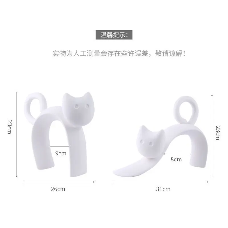 Ceramic cat modern simple home office cute desktop decoration birthday gift