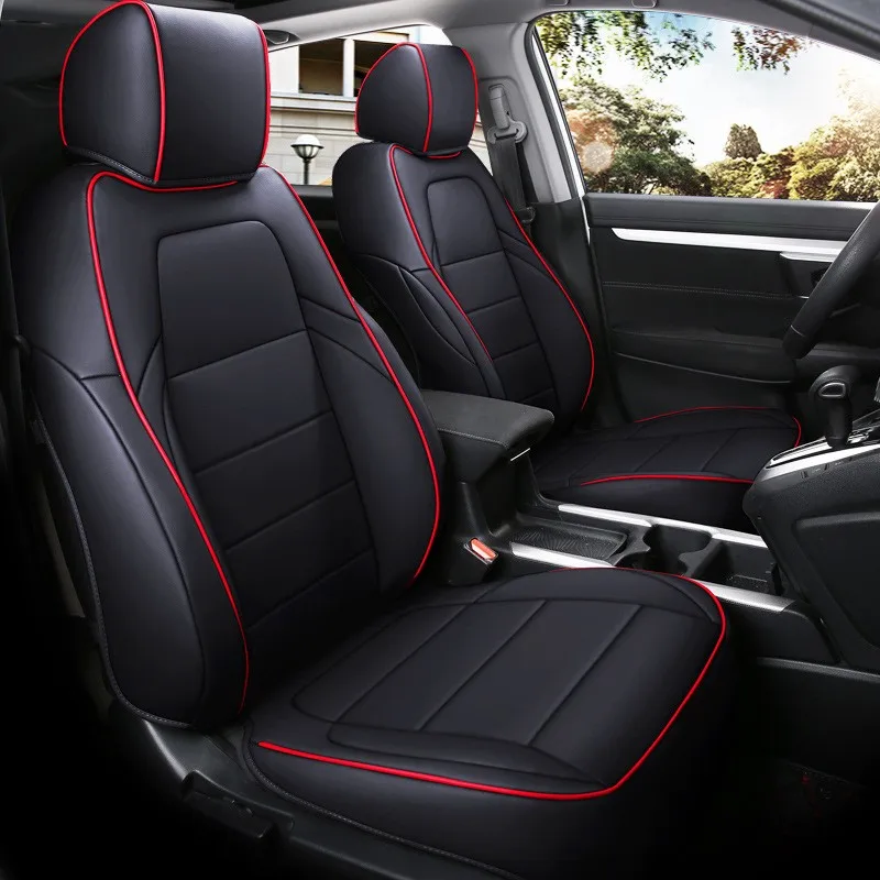 Custom Car Seat Covers 5 Seats For Honda CRV 2012 TO 2022 CR-V 360° Full Coverage Leather Seat Cushion Car Seat Protective Cover