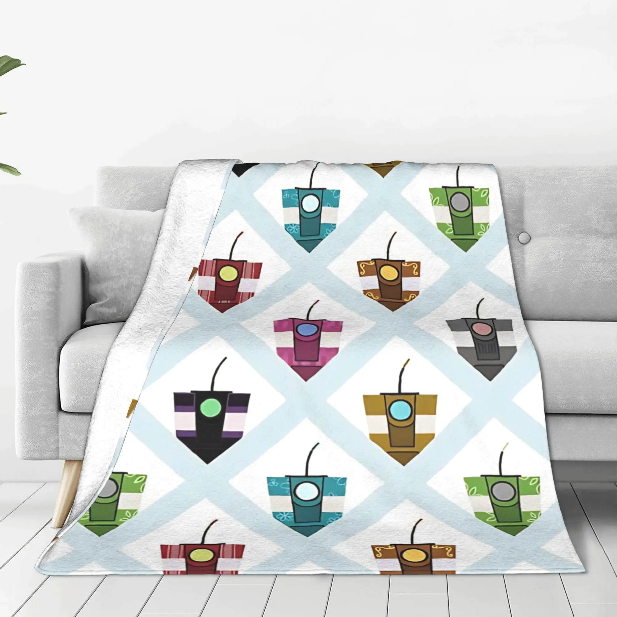 1PC old sketch warrior team  B-Borderlands Home Room Decorations Winter Blankets For Adults Bedding Home Interior Sofa Knee