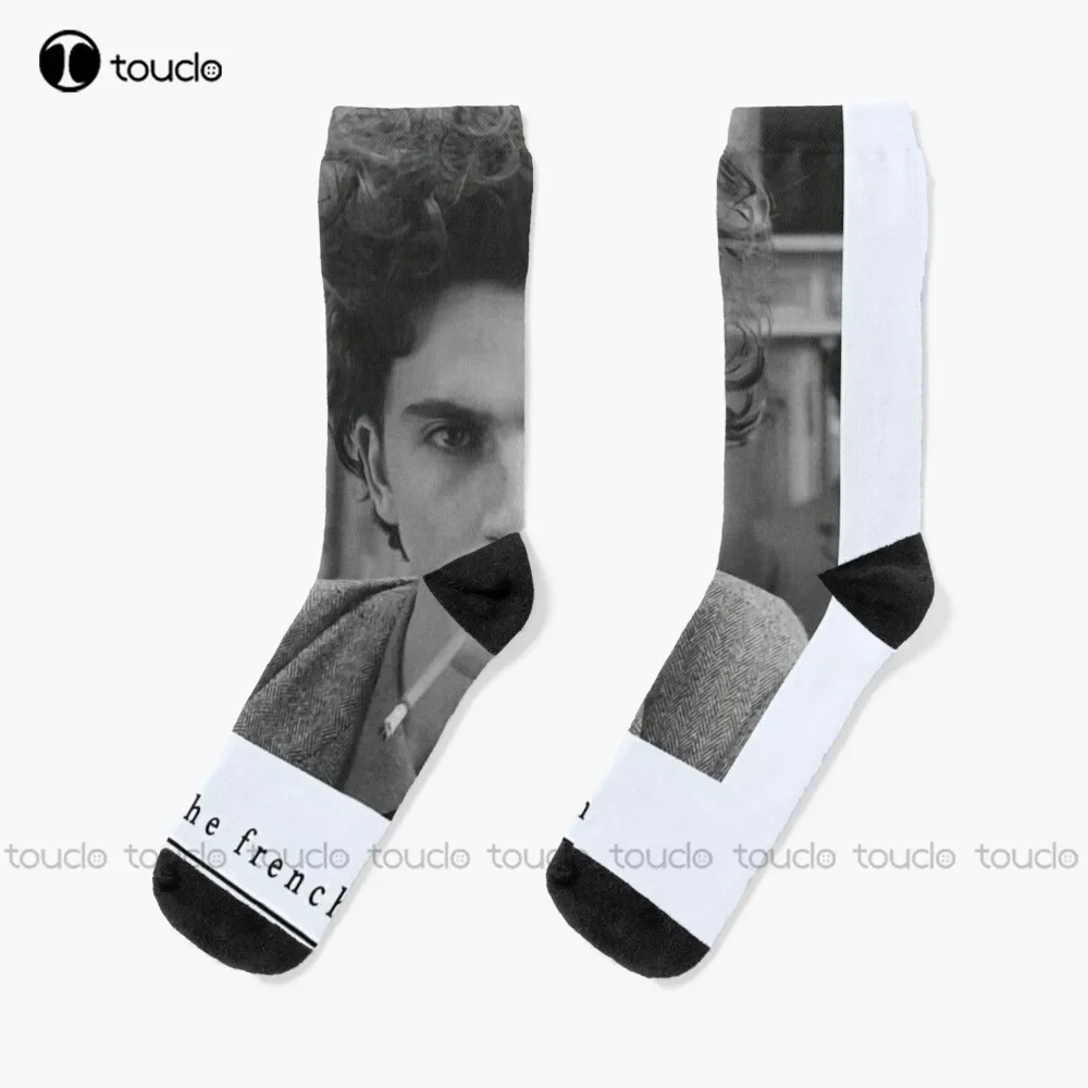 

The French Dispatch Smoke Socks Black Football Socks Personalized Custom Unisex Adult Teen Youth Socks 360° Digital Printing