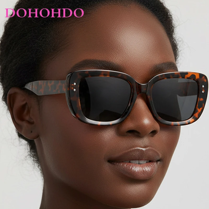 

Fashion Designer Big Frame Cat Eye Rice Nail Women Sunglasses Retro Popular Men Eyewear Outdoor Driving Ladies Sunglasses UV400