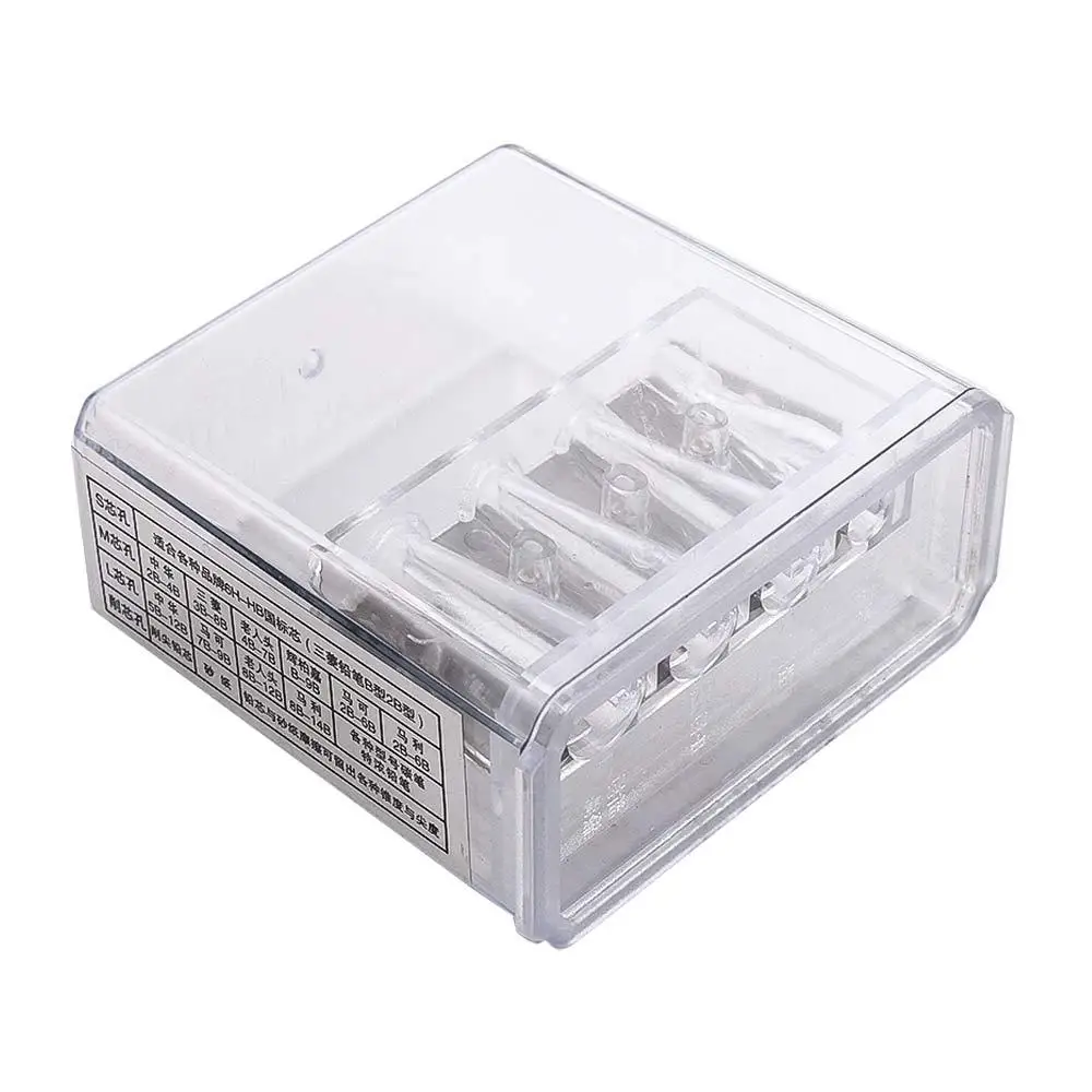 Multifunctional Transparent Sketching Drawing School Students Charcoal Sharpener Art Supplies Manual Sharpener Pencil Sharpener