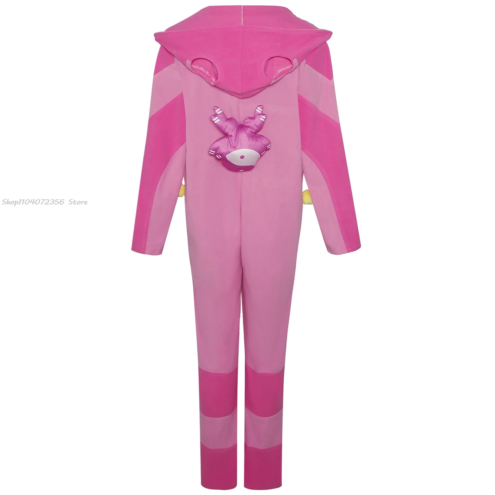 Game Street Fighter6 SF Han Juri Cosplay Costume Han Juri Pajamas Pink OnePiece Pajamas Women Girls Winter Pajamas Hallowen Suit