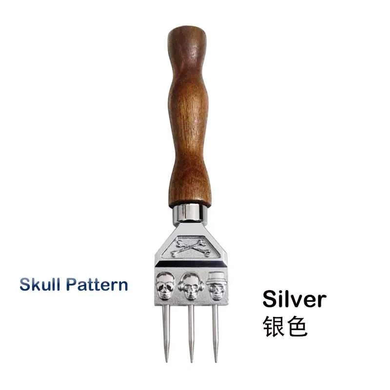 Three-Prong Skull Ice Pick Stainless Steel Ice Chisel Crushed Ice Barware Bartender Tools Bar Accessories