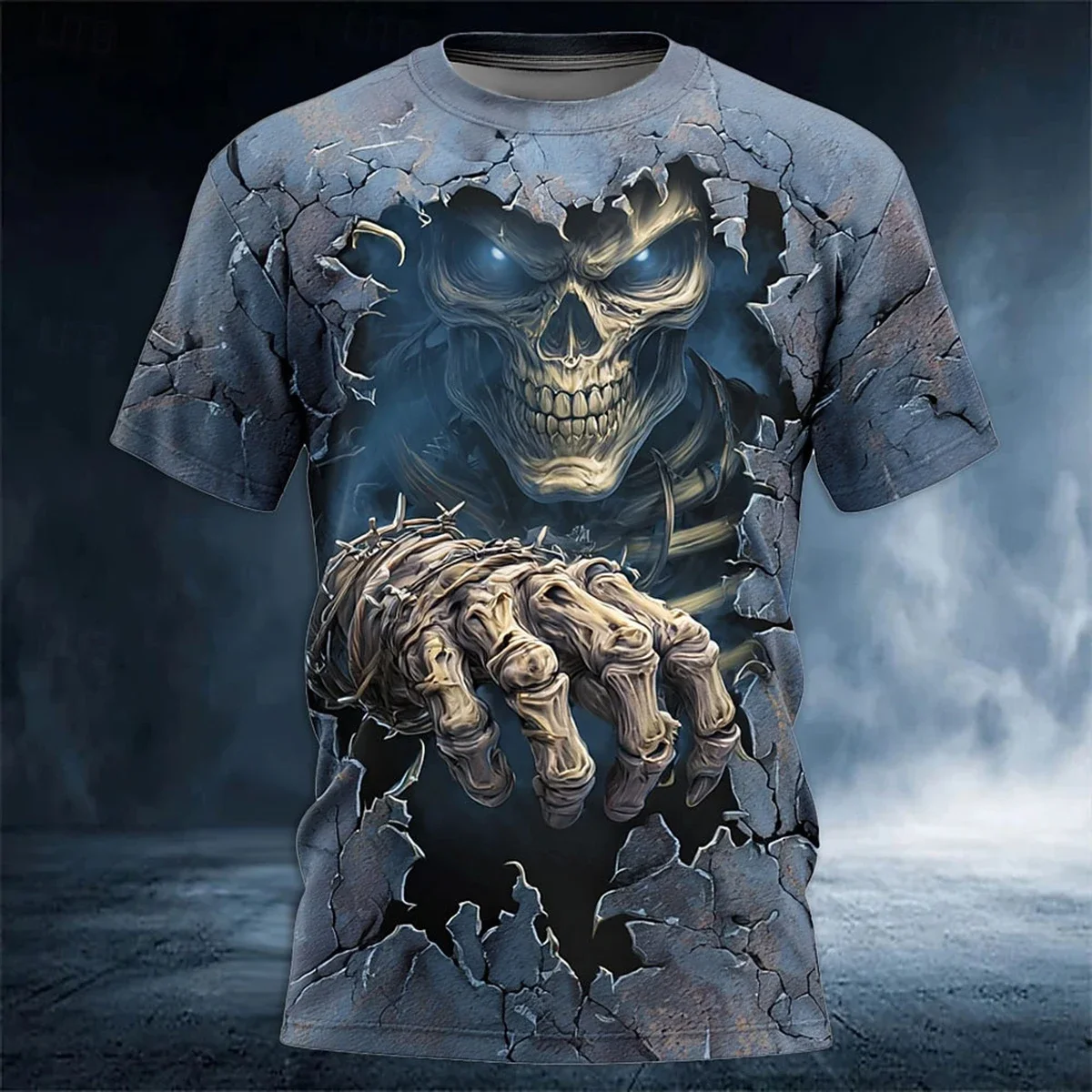 

Men's Horror 3D Printed T-Shirt Summer O-Neck Y2K Style Short Sleeve Loose Streetwear Fashion Casual Novelty Tops 2026