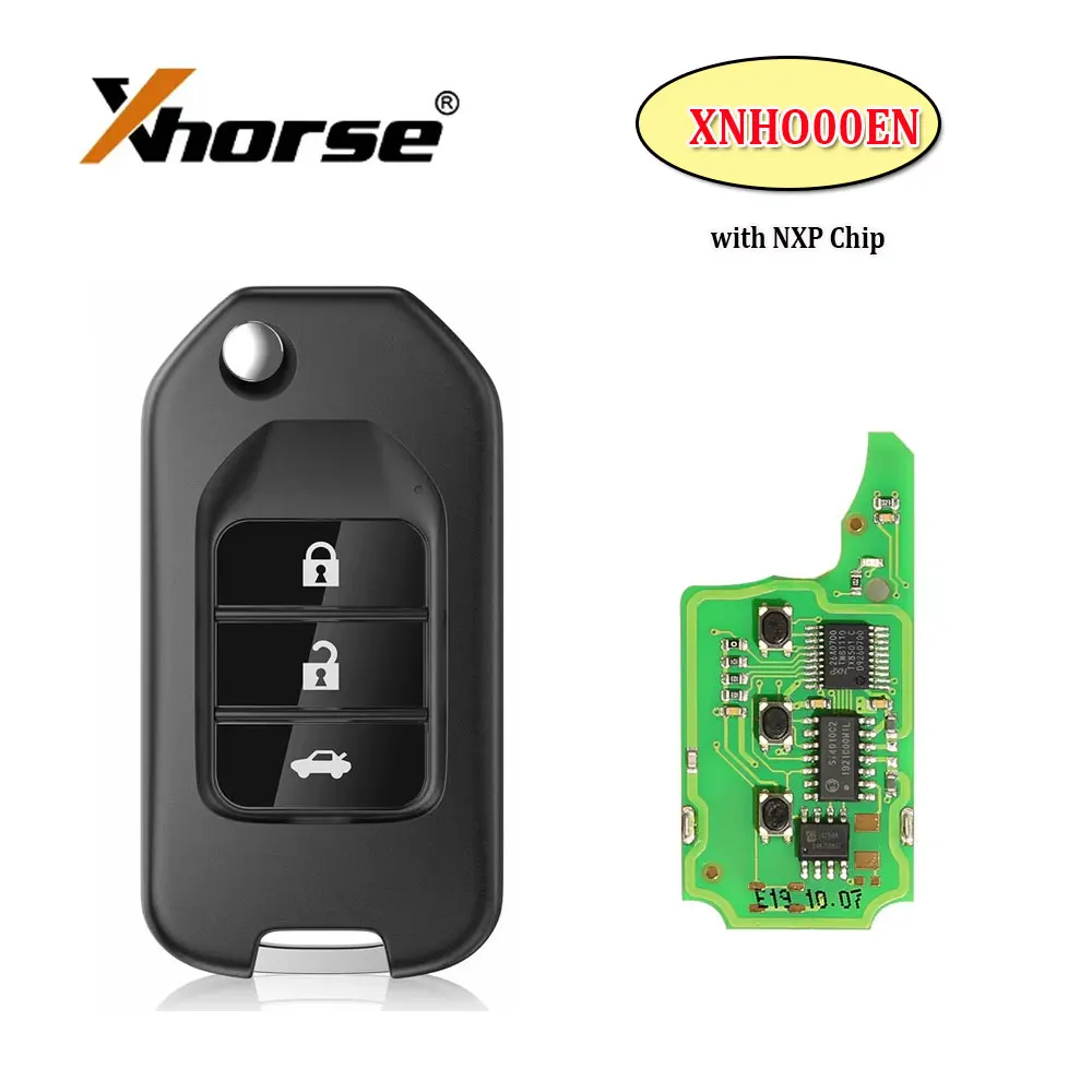XHORSE XNHO00EN العالمي سيارة لاسلكية مفتاح بعيد فوب 3 أزرار لهوندا مفتاح السيارة ل VVDI2 VVDI مفتاح أداة النسخة الإنجليزية