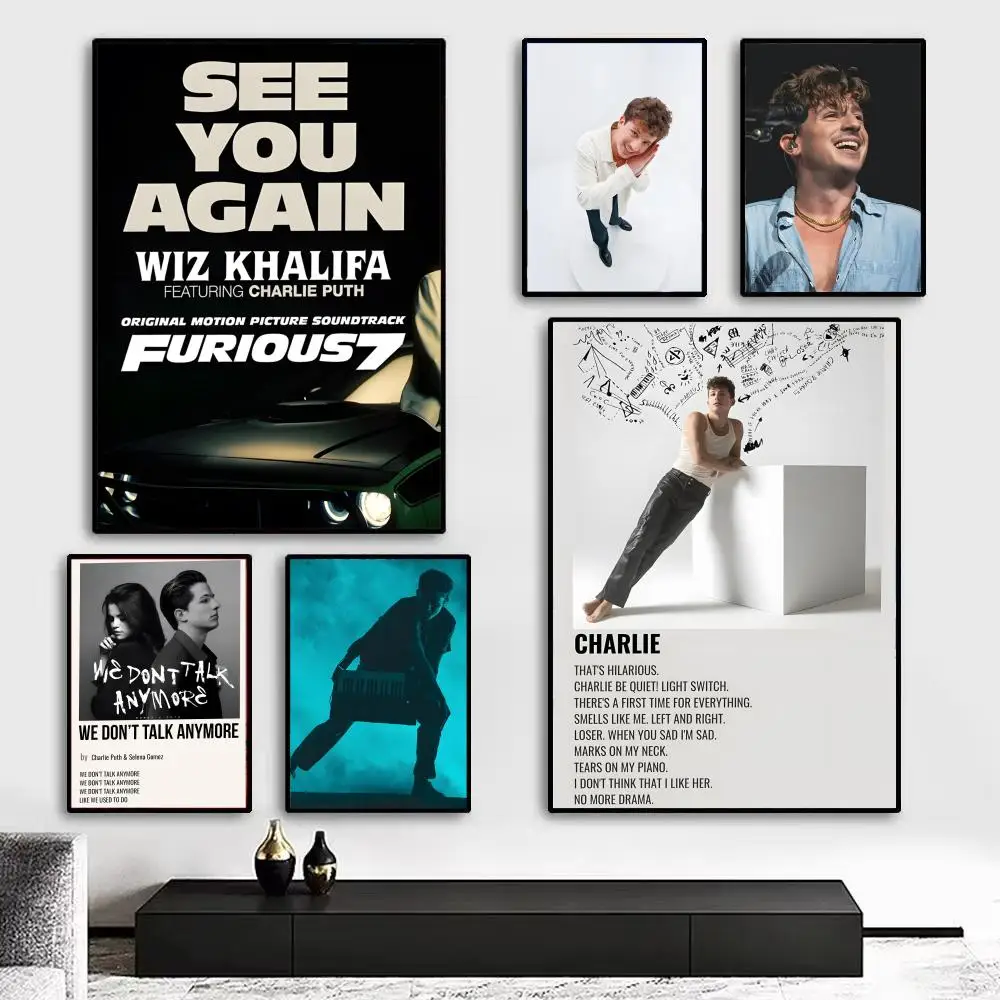 Charlie Puth See you Again album Poster Art print wall decor ideal for living room, bedroom, bar, parlor, and home gifting