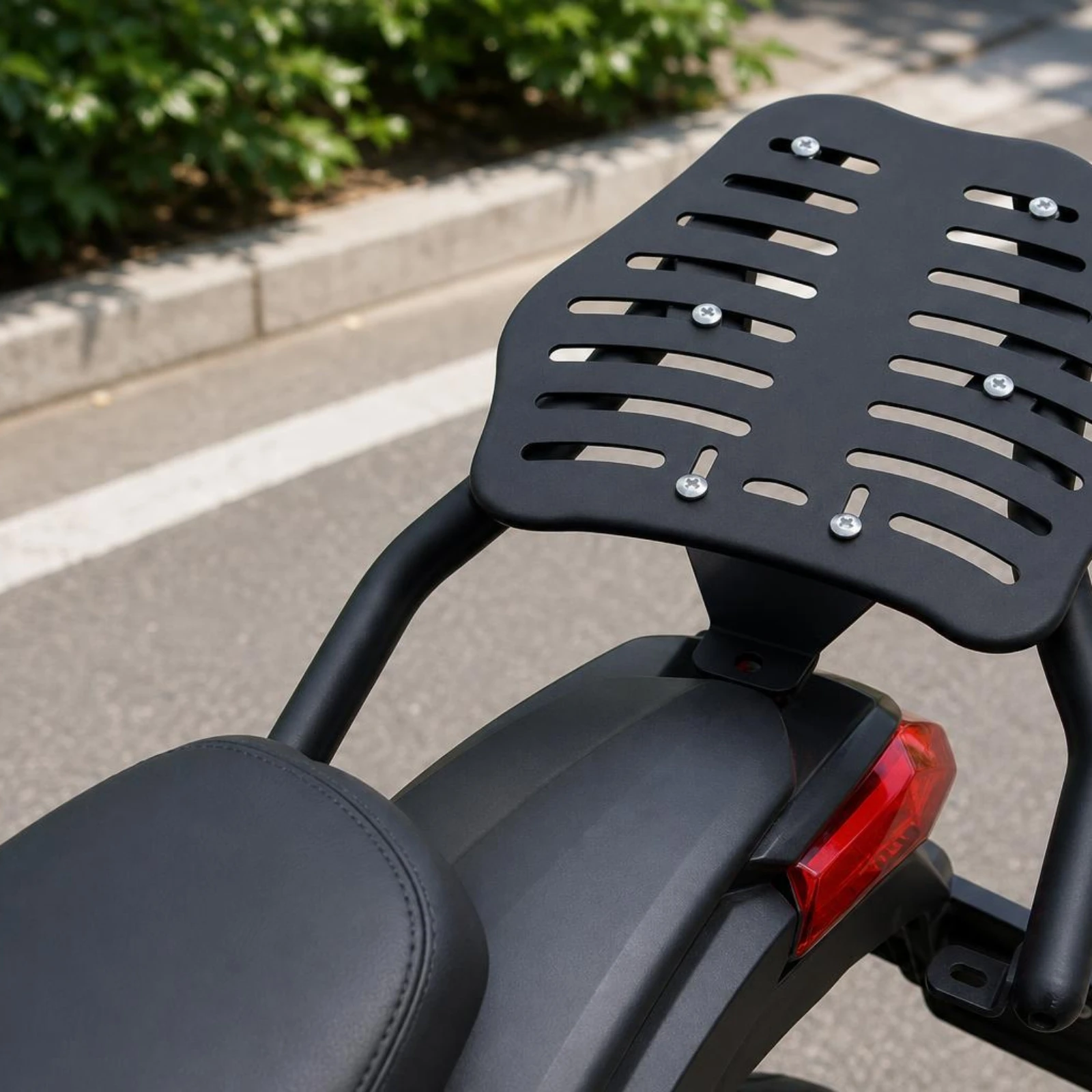 Rear Tail Rack with Adjustable Mounting Universal Motorcycle Rear Rack Motorcycle Cargo Carrier Easy-to-Install Tail Bracket