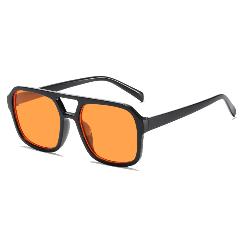 Nieuwe Pc Frame Ronde Zonnebril Dames Heren Vintage Merk Vierkante Zonnebril Voor Mannelijke Tinten Vrouwelijke Brillen Anti-Glare Zonnebril