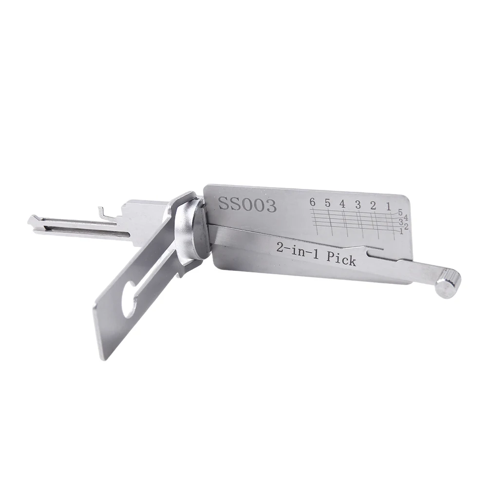 SS003 2-in-1 Lock Pick and Decoder Residential Professional Locksmith Supplies Repair Tools for ISEO Locks