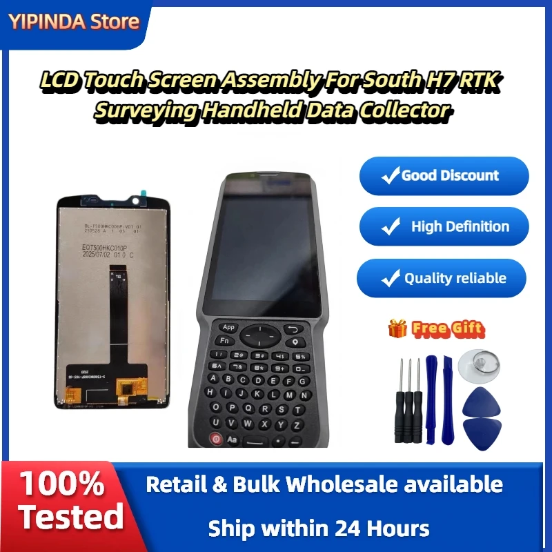 New LCD Display For South H7 RTK Surveying Handheld Data Collector Touch Screen Assembly Replacement Complete Digitizer+ Tools