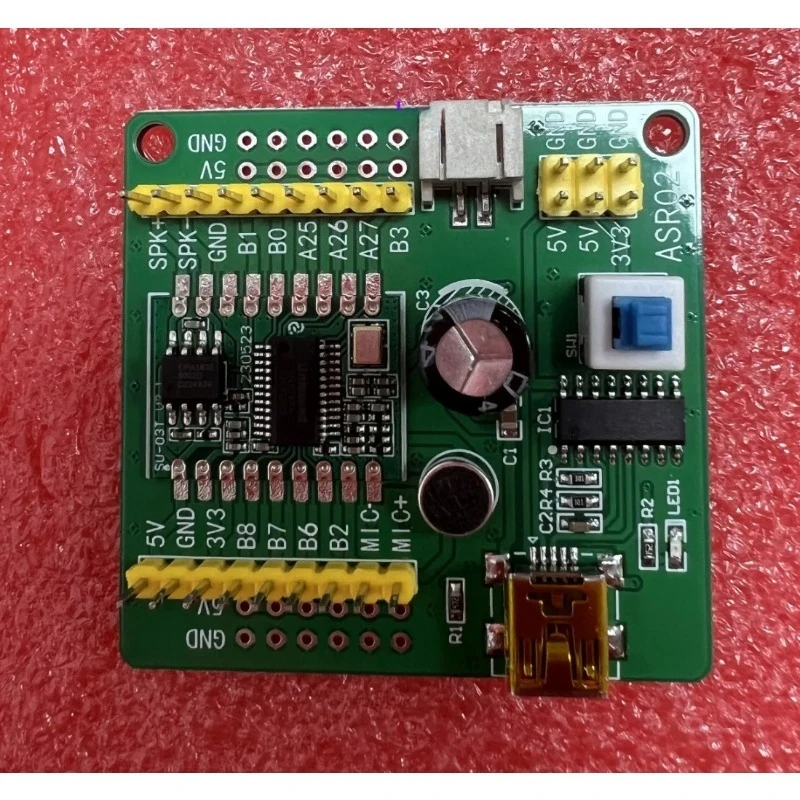 5pcs / ASR02 Speech Recognition Module Serial Port Burning Intelligent Customizable Entry Speech Broadcast