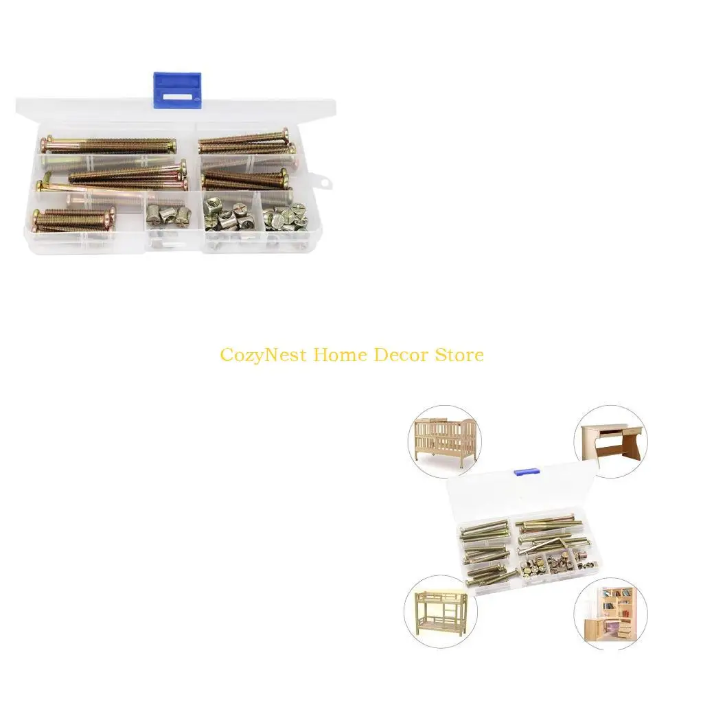 92MF Dado hexagonal chapado en zinc para tornillos cabeza, tuercas, pernos para muebles, surtido tuercas para cunas,