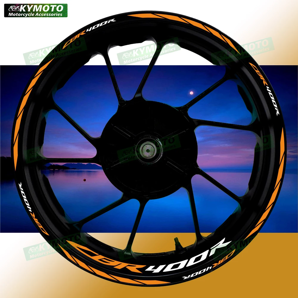 

Для HONDA CBR400R CBR 400R аксессуары для мотоциклов 17-дюймовые наклейки на колеса обтекатель обод модифицированная светоотражающая наклейка украшение