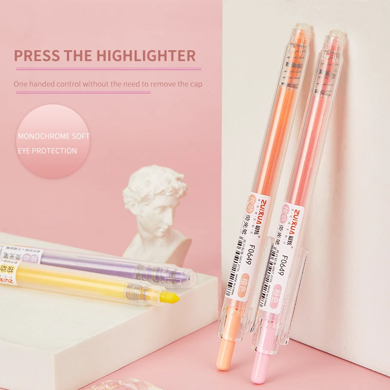 

Набор флуоресцентных ручек, многоцветная маркировочная ручка, студенческая офисная ручка высокой яркости, большая емкость, быстросохнущая цветная маркировочная ручка