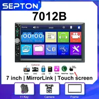 SEPTON 7'' Car Stereo Radio  Automotive Mirror Lin-k for Universal Car MP5/FM/BT/USB 2Din Carplay Touch Screen Multimedia Player