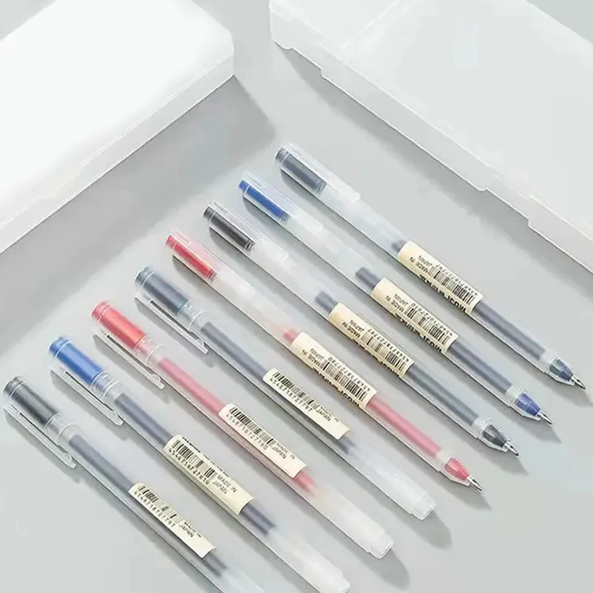 3-6Pcs/Set 0.38mm Kawaii MUJIs Gel Pen Black/Red/Blue Ink Gel Pen Office School Ballpoint Pen Writing Stationery