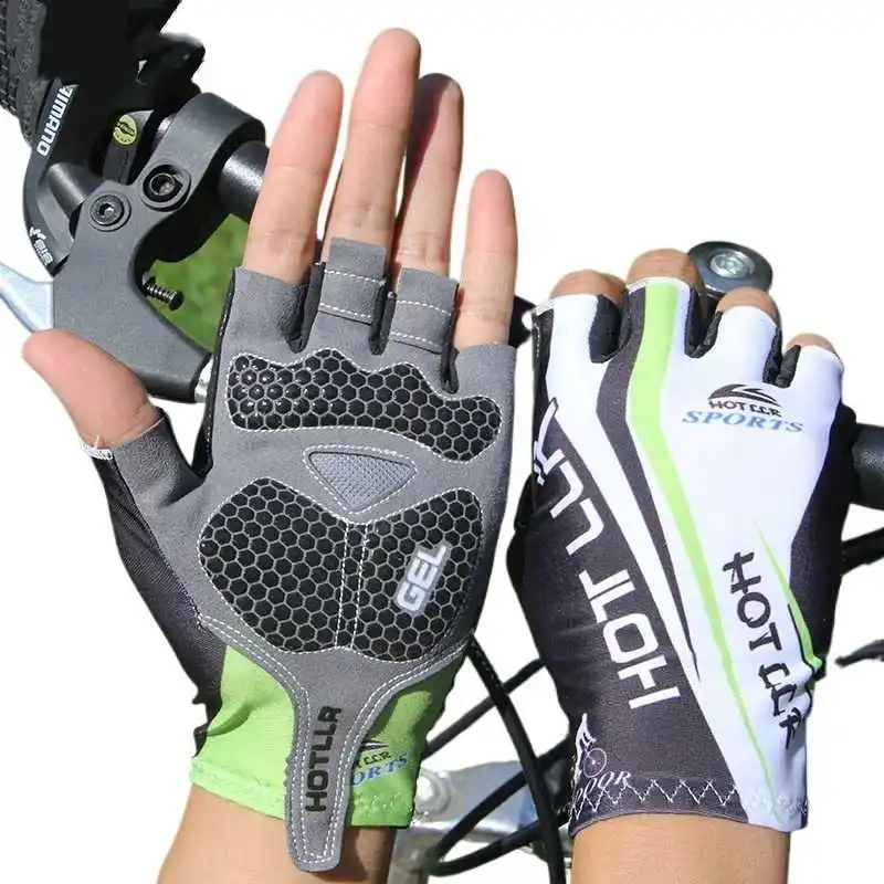 

Road mountain bike equipment riding half finger gloves bicycle non-slip men and women summer