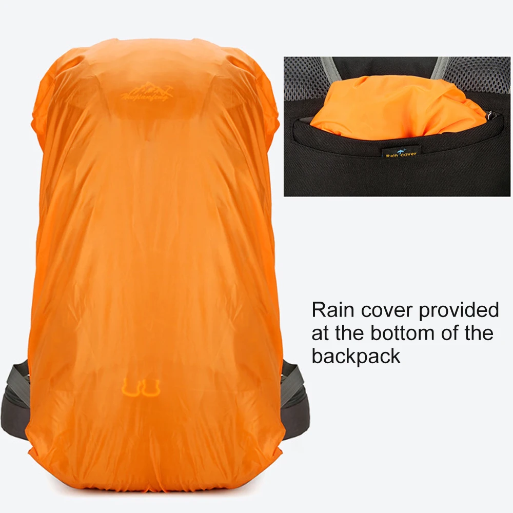 1 قطعة 50L حقيبة ظهر للمشي لمسافات طويلة ، مقاومة للماء خفيفة الوزن في الهواء الطلق الرياضة Daypack حقيبة سفر للتخييم والتسلق والتزلج وركوب الدراجات