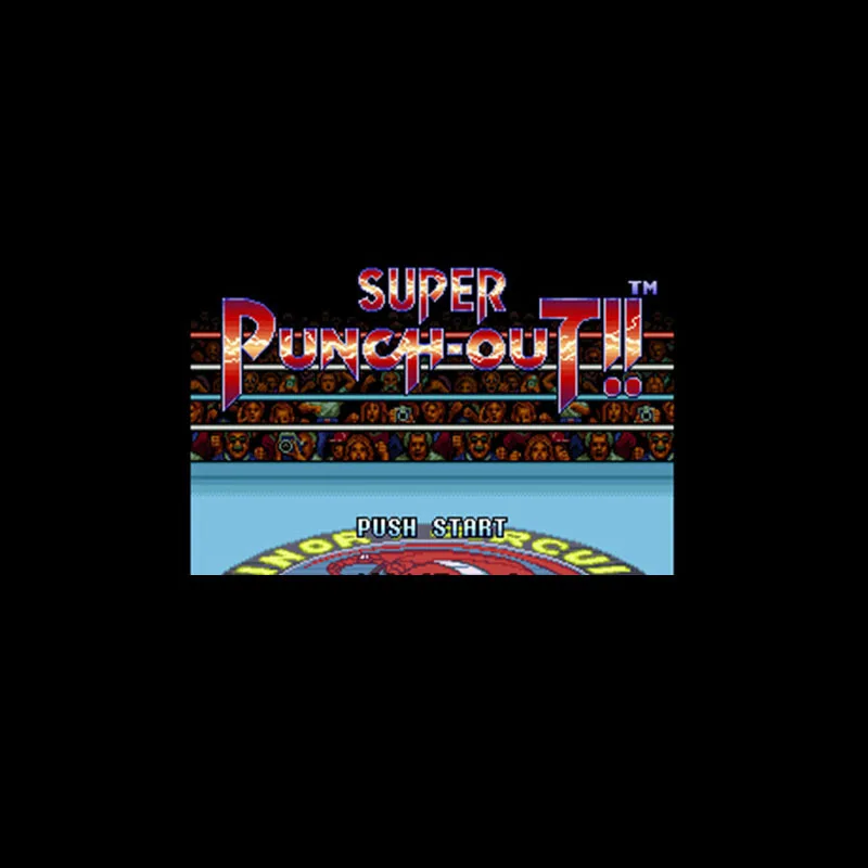 Super Punch-Out!! NTSC Version 16 Bit 46 Pin Big Gray Game Card For USA Game Players