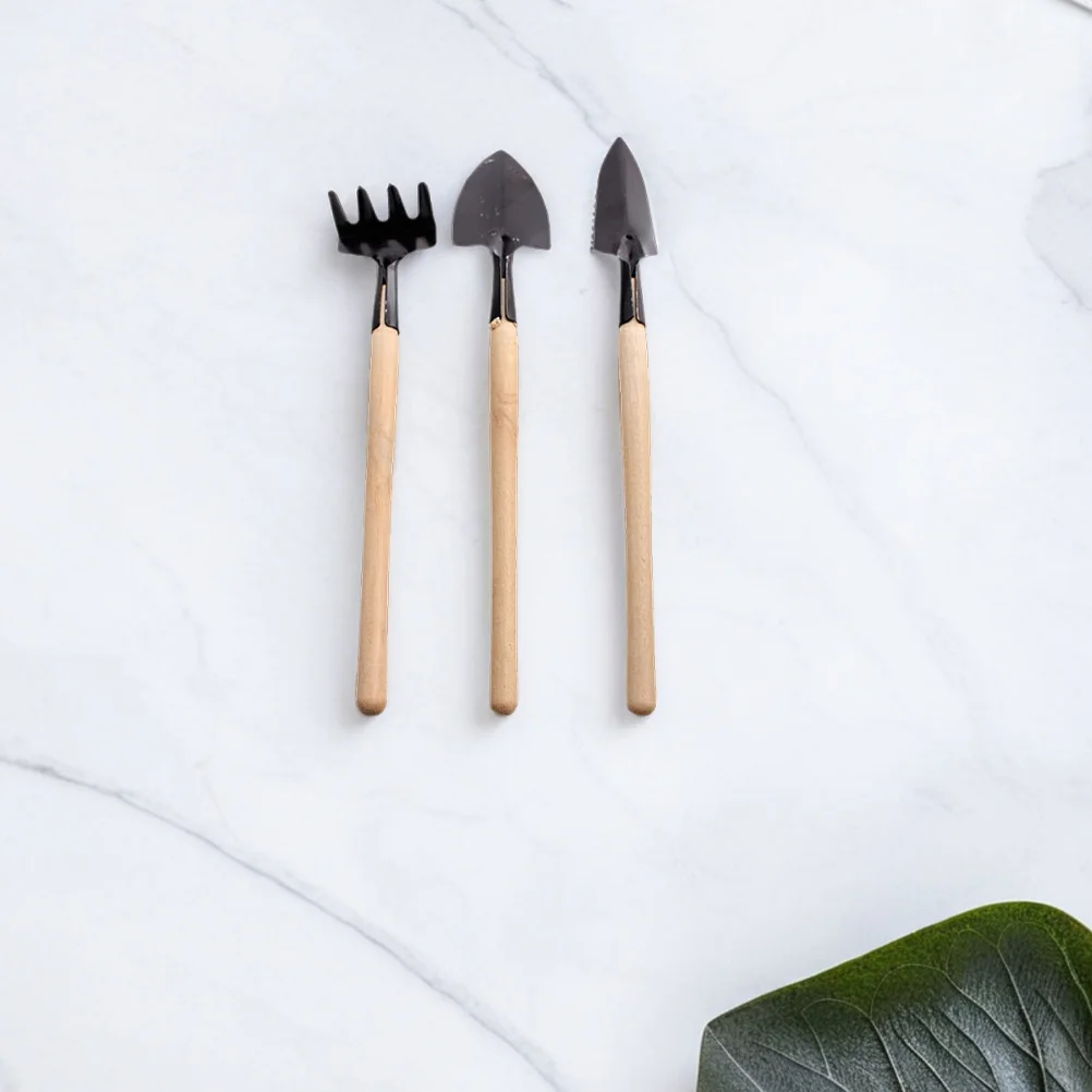 

6 set Gardening Tools Set Mini Metal Hand Tools For Soil Digging Transplanting Succulent Plants Indoor Portable Garden Tool Kit
