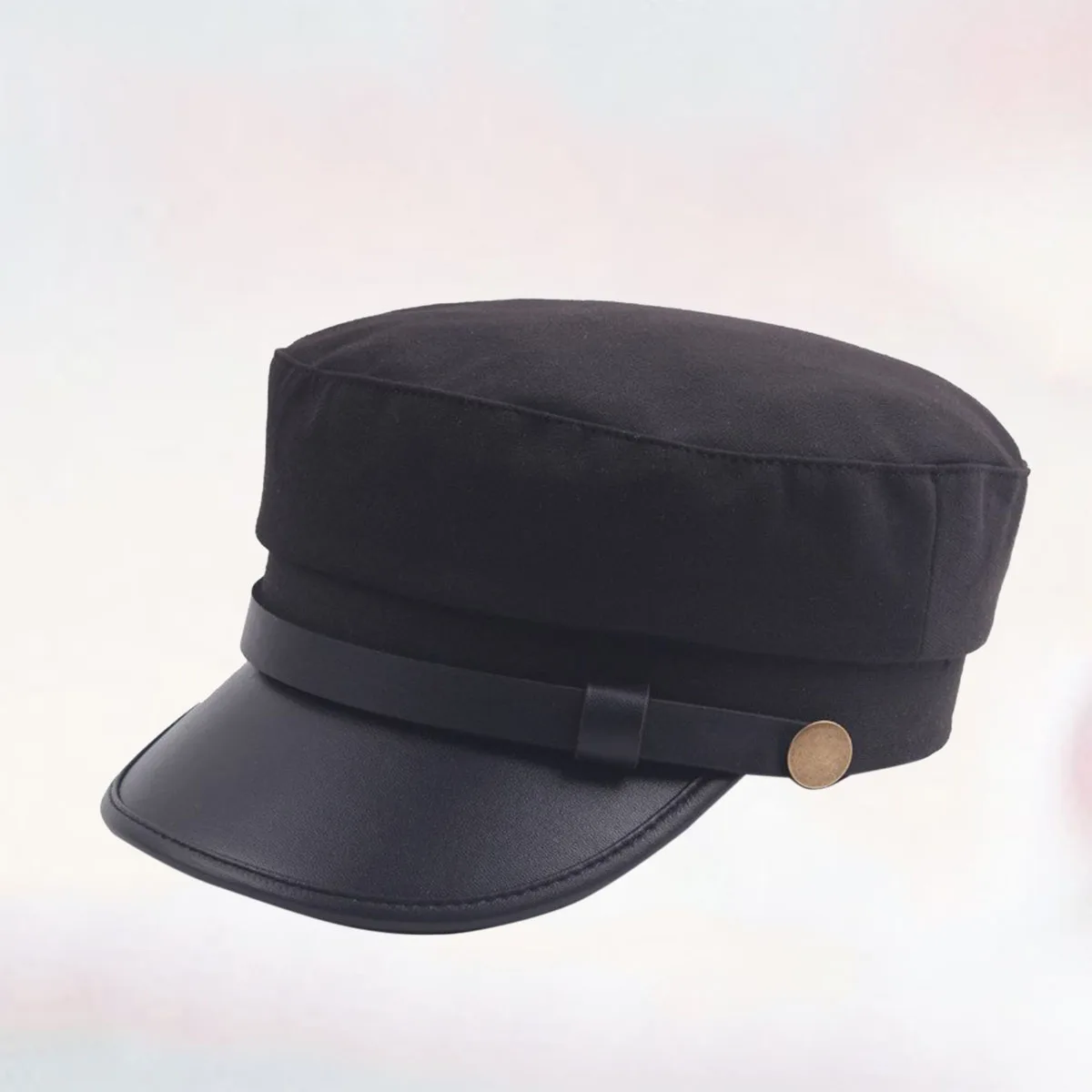 

Beret Hat Black Timeless Simple Design Navy Flat Youth Painter Style Winter Cap for Men Women All Season