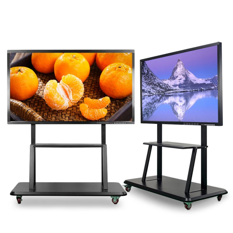 

65-дюймовая движущаяся система Android «все в одном» с двойным окном, интерактивная мультисенсорная умная интерактивная доска