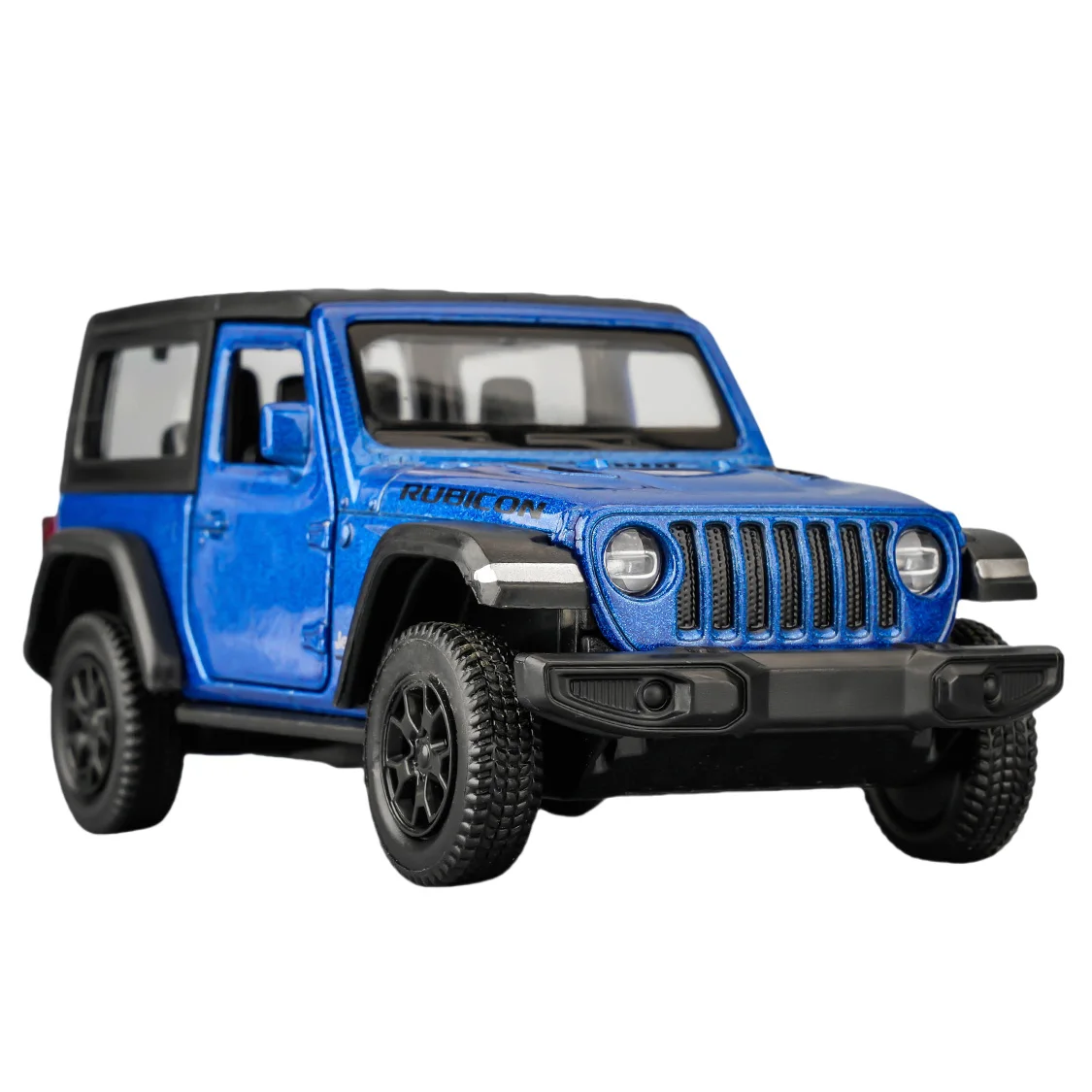 RMZCITY-Jeep Wrangler Rubicon modelo de aleación, coche de juguete fundido a presión, colección de Metal, regalo para niños, 1:36