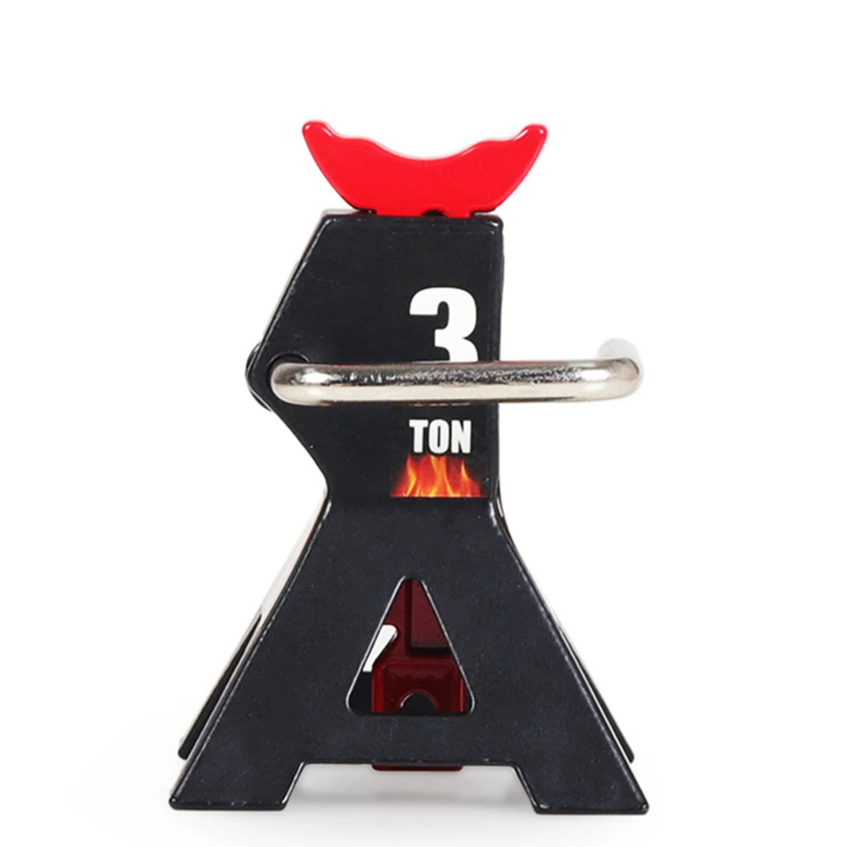 

B78B-4PCS Metal 3 Ton Simulated Jack Repair Bracket Scene Tool Lifting Jack For 1/10 TRX4 D90 CC01 RC Climbing Car Black( Mod