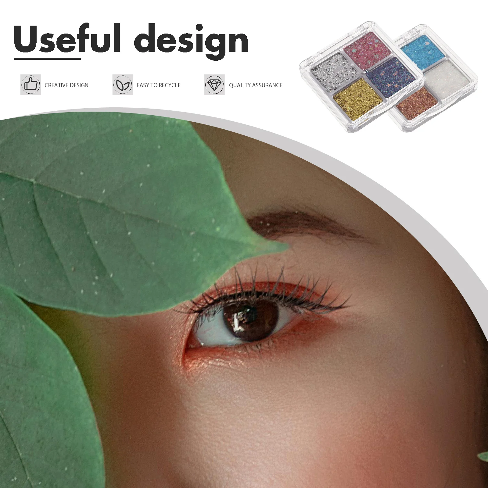 2 szt. Długotrwałe, błyszczące cienie do powiek z brokatem do makijażu oczu dla kobiet, na maskarady, wesela, występy, paleta cieni do powiek z brokatem