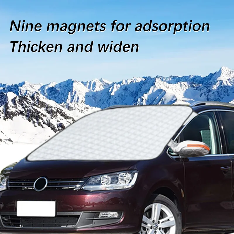 

Magnetic Car Windshield Snow Cover Winter Ice-Frost Guard Sun Shade Protector For Volkswagen Sharan Exterior Accessories